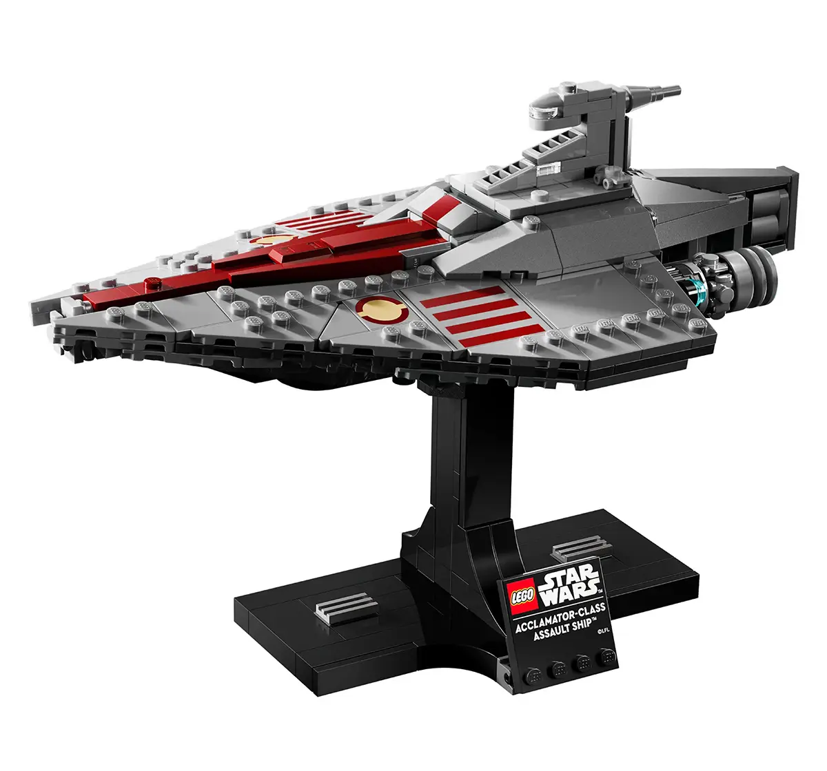 LEGO Star Wars Acclamator-Class Assault Ship, Buildable Starship Model 75404 Building Blocks for 18Y+