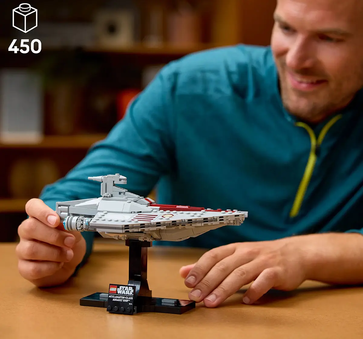 LEGO Star Wars Acclamator-Class Assault Ship, Buildable Starship Model 75404 Building Blocks for 18Y+