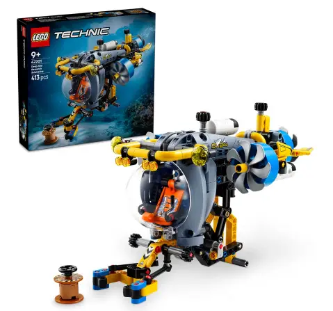 LEGO Technic Deep-Sea Research Submarine Toy Set 42201 Building Blocks Toys for 9Y+