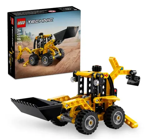 LEGO Technic Backhoe Loader Construction Toy Vehicle Set 42197 Building Blocks Toys for 7Y+