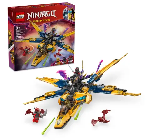 LEGO Ninjago Ras And Arin's Super Storm Jet Toy 71833 Building Blocks Toys for 8Y+