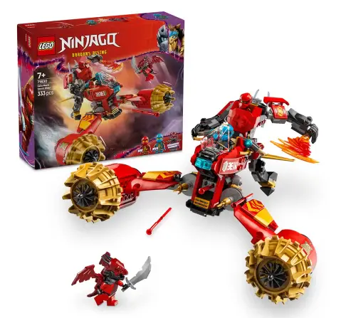 LEGO Ninjago Kai's Mech Storm Rider Combo Ninja Toy 71830 Building Blocks Toys for 7Y+