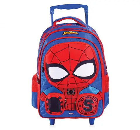 Striders Spider-Man Premium Kids' Trolley School Bag, 16-Inch, 6Y+