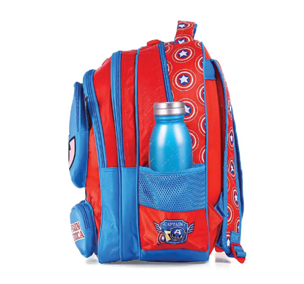 Striders Captain America Premium Kids School Bag, 16-Inch, 6Y+