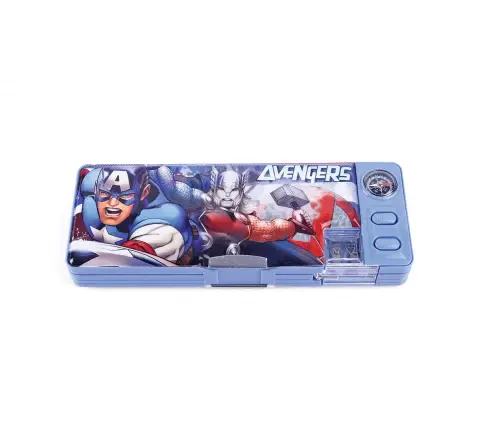 Striders Avengers Magnetic Pencil Box with Compass, 4Y+