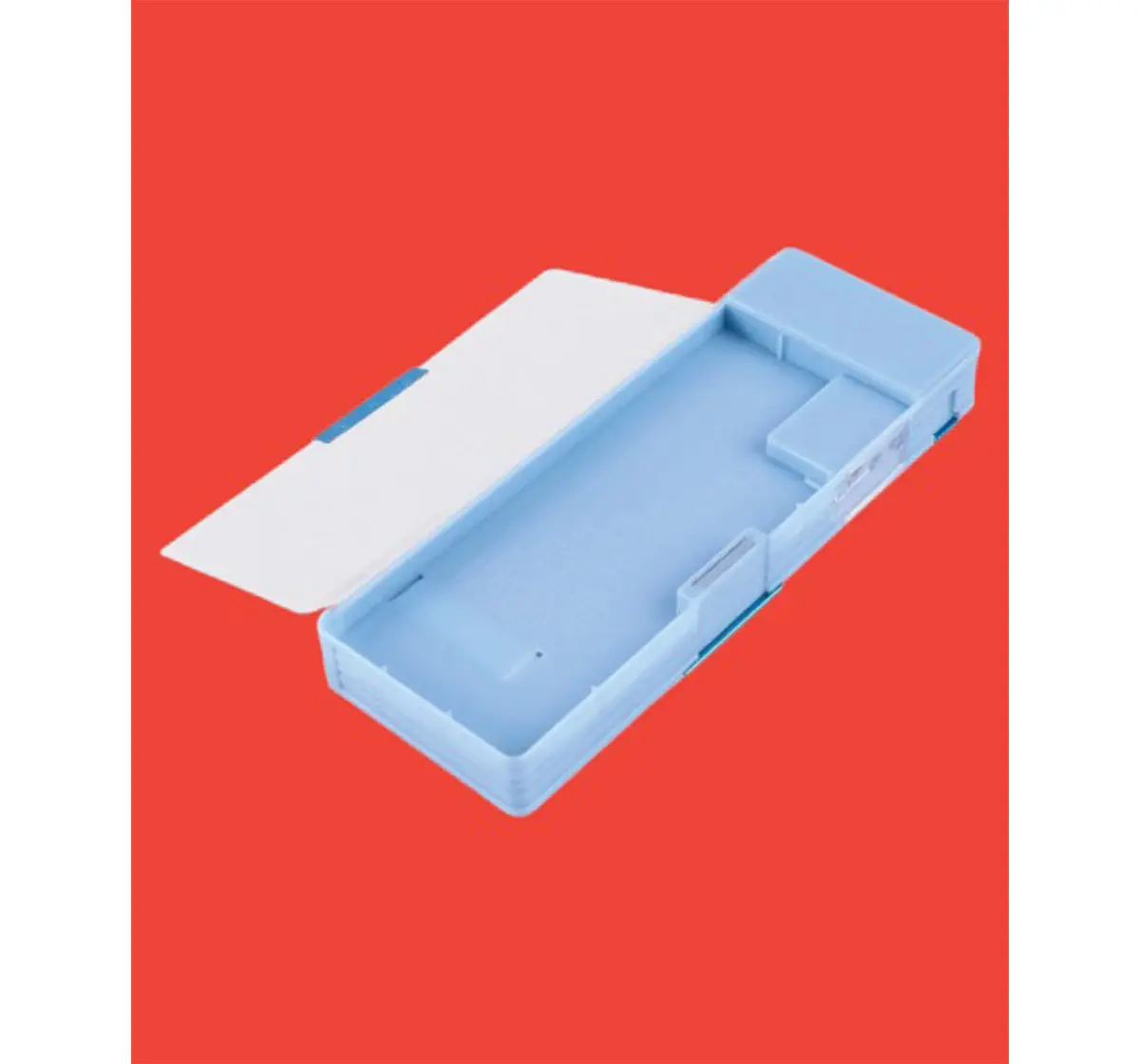 Striders Frozen Magnetic Pencil Box with Extra Storage 1 Button Lock, 4Y+