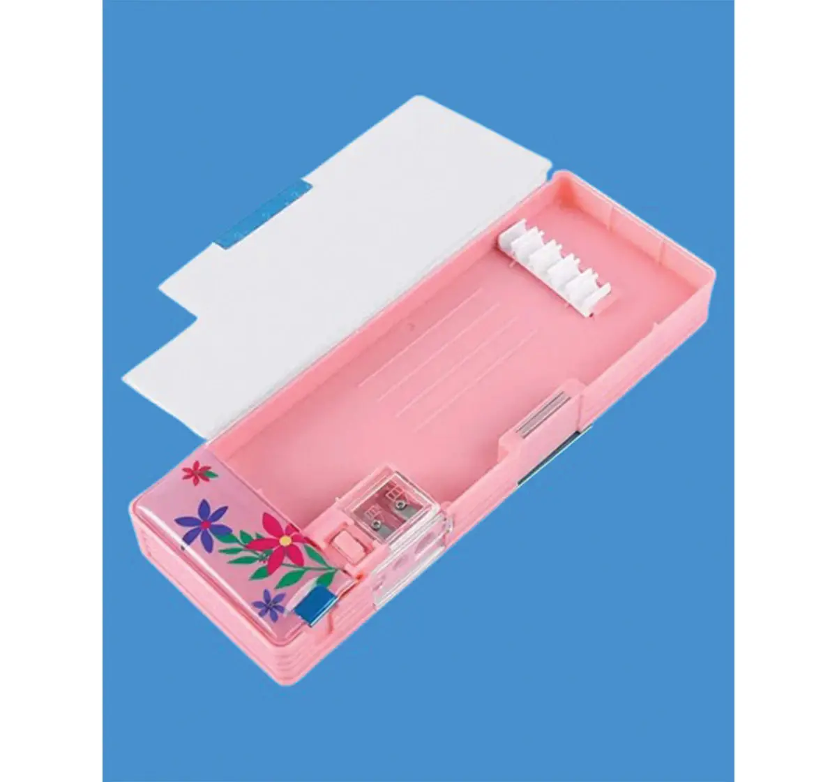 Striders Barbie Magnetic Pencil Box with Extra Storage 1 Button Closure, 4Y+