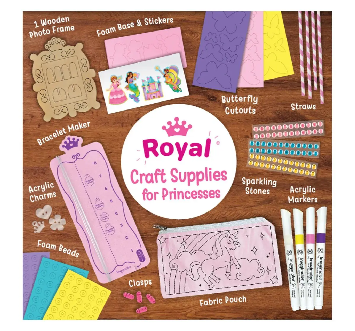 Imagimake DIY Princess Craft Kit IM14, 5Y+