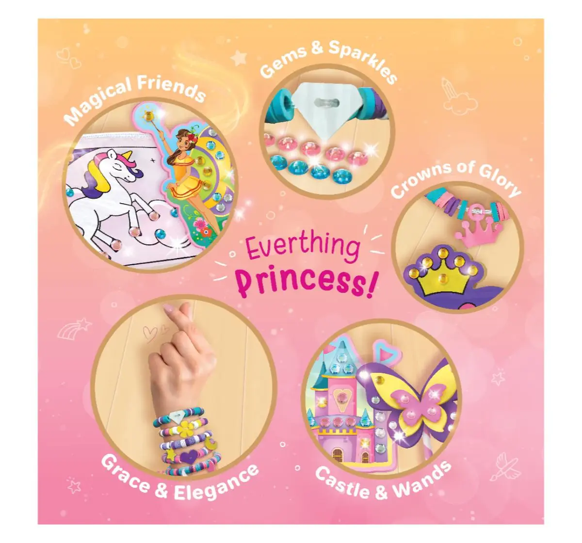 Imagimake DIY Princess Craft Kit IM14, 5Y+