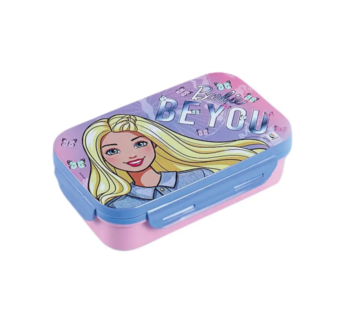Striders Barbie Lunch Box for Kids Insulated, Compact & Includes Spoons, 4Y+