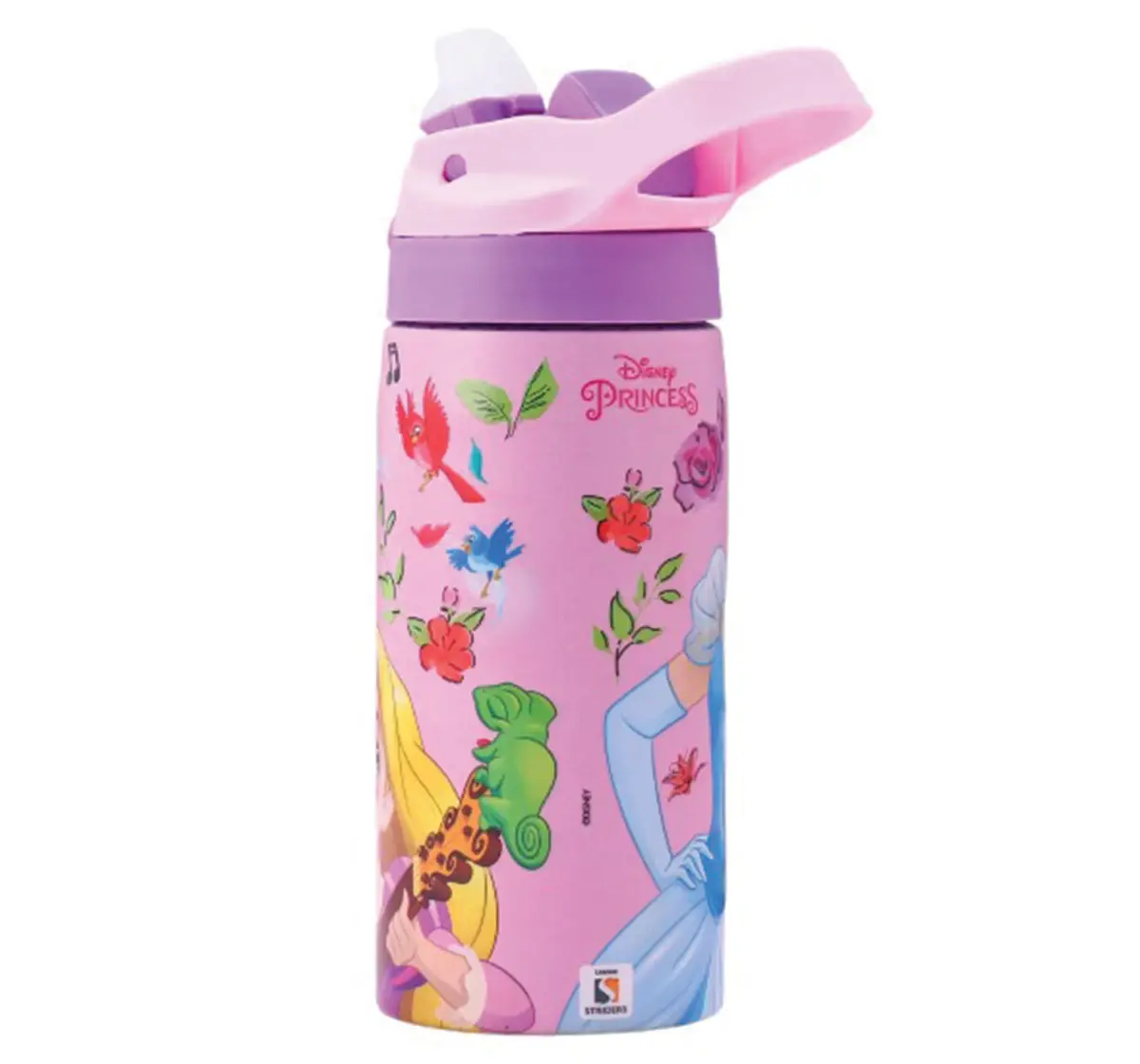 Striders Disney Princess Sipper Bottle 500ml Stylish, BPA-Free, Leak-Proof, and Durable, 4Y+