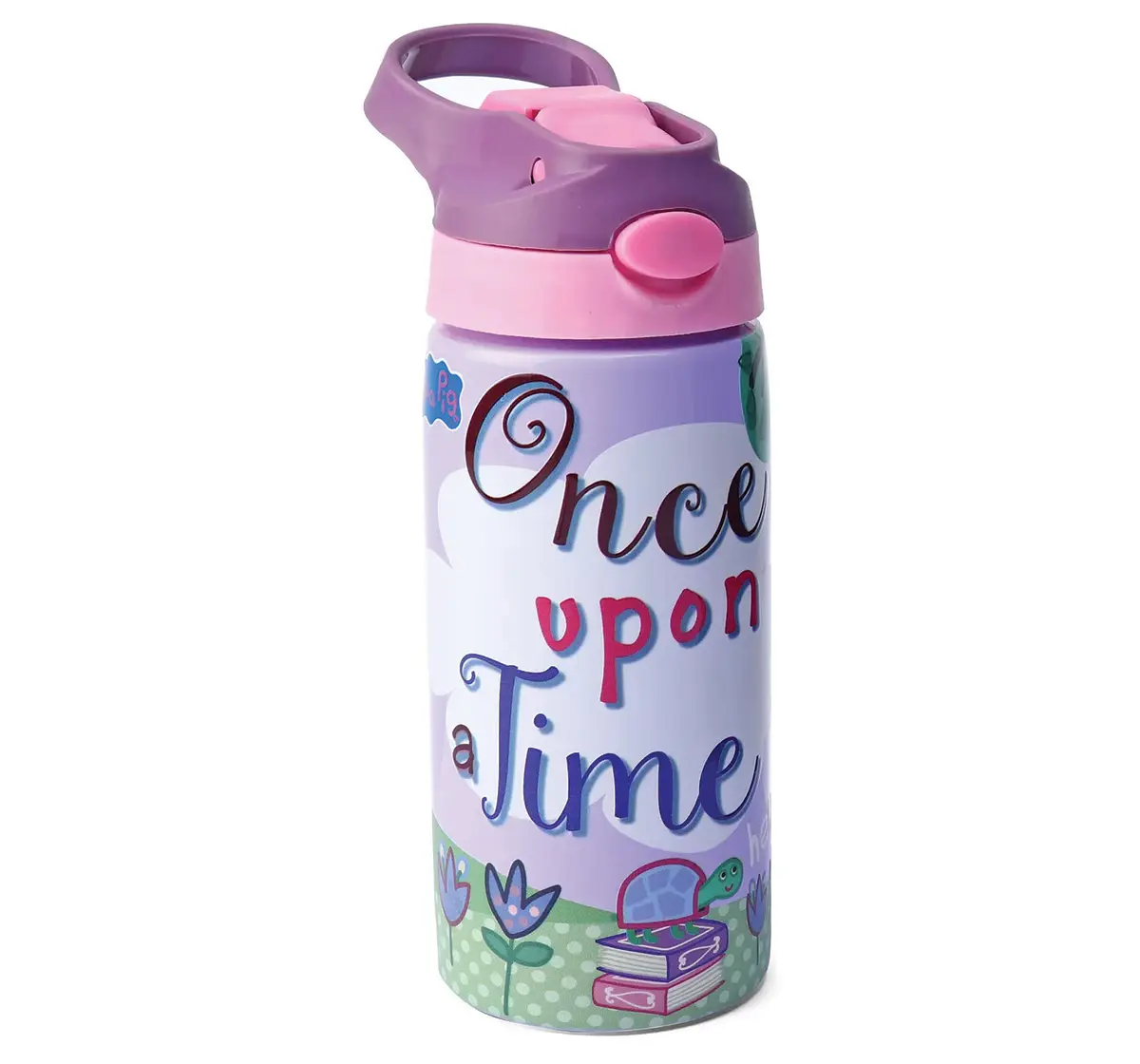 Striders Peppa Pig BPA-Free Kids Sipper Bottle 500ml Easy Grip Handle, 4Y+