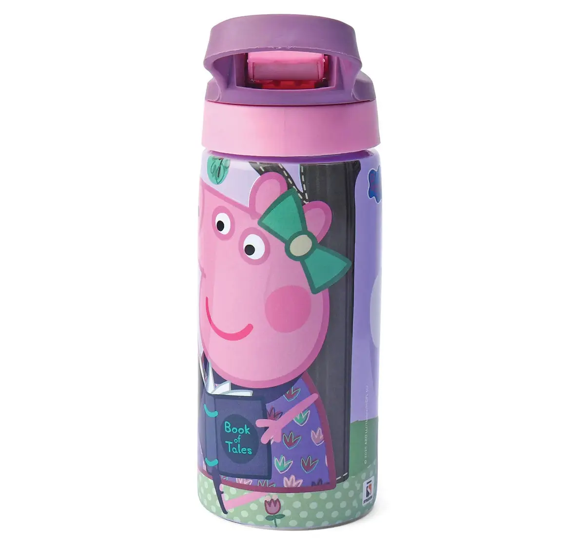 Striders Peppa Pig BPA-Free Kids Sipper Bottle 500ml Easy Grip Handle, 4Y+