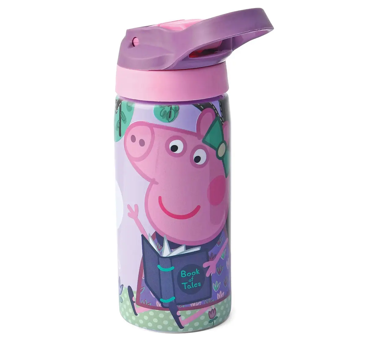 Striders Peppa Pig BPA-Free Kids Sipper Bottle 500ml Easy Grip Handle, 4Y+