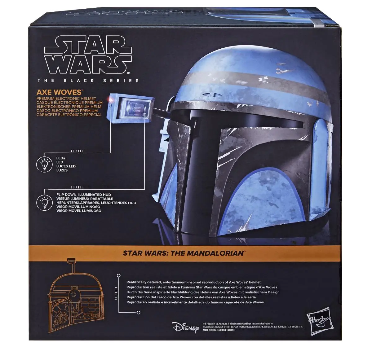 Star Wars: The Black Series Axe Woves Premium Electronic Helmet, 14Y+