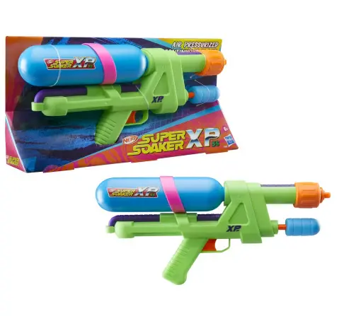 Nerf Super Soaker XP55 Water Blaster, Air Pressurized System, 17.5 Fluid Ounce Tank, Water Toys - Pichkari, Holi Festival, 6Y+