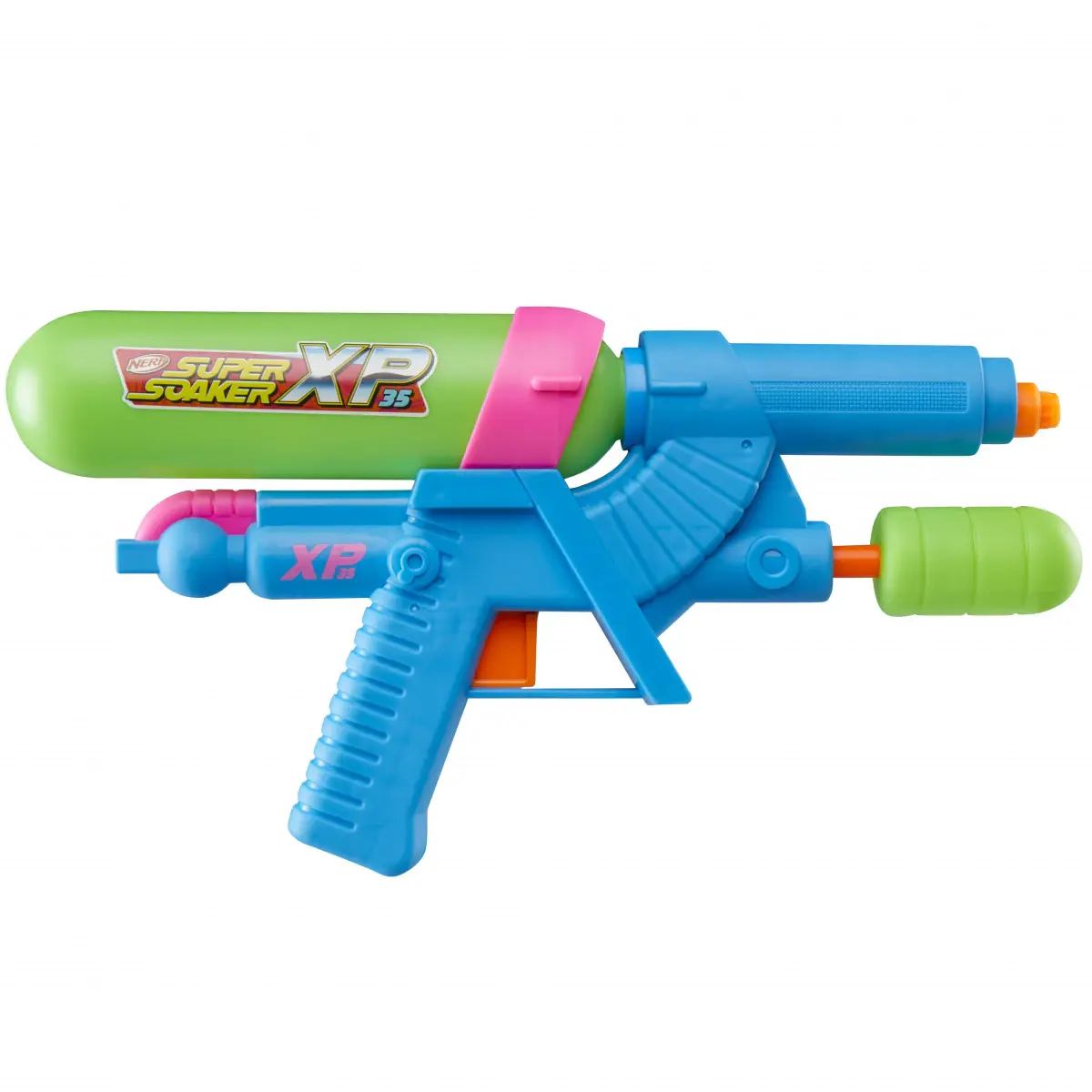 Nerf Super Soaker XP35 Water Blaster, Air Pressurized System, 9.5 Fluid Ounce Tank, Water Toys - Pichkari, Holi Festival, 6Y+
