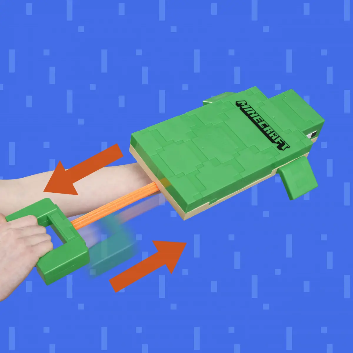 Nerf Super Soaker Minecraft Turtle Water Blaster - Pichkari, Pull Back Plunger Handle, Easy to Use, Outdoor Water Toys, 6Y+