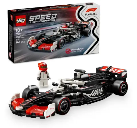 LEGO Speed Champions MoneyGram Haas F1 Team VF-24 Race Car Toy Vehicle 77250, 10Y+