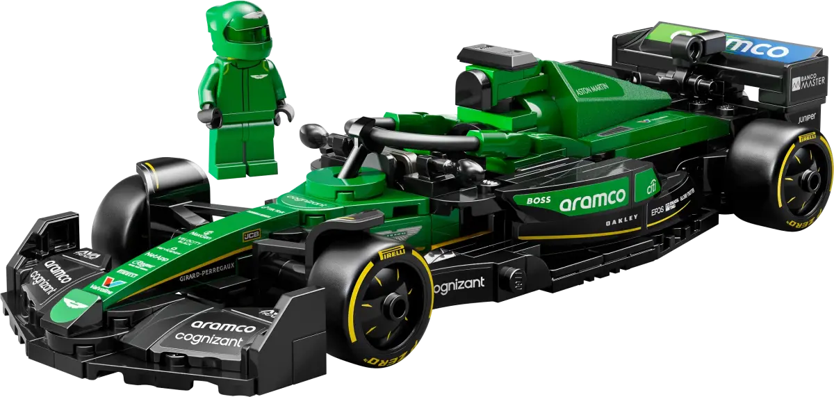 LEGO Speed Champions Aston Martin Aramco F1 AMR24 Race Car Vehicle Set 77245, 10Y+