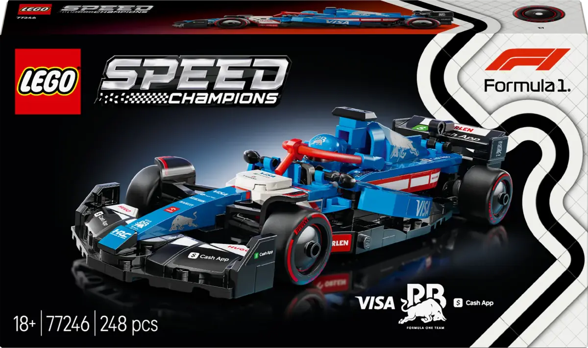 LEGO Speed Champions Visa Cash App RB VCARB 01 F1 Race Car Vehicle Kit 77246, 18Y+