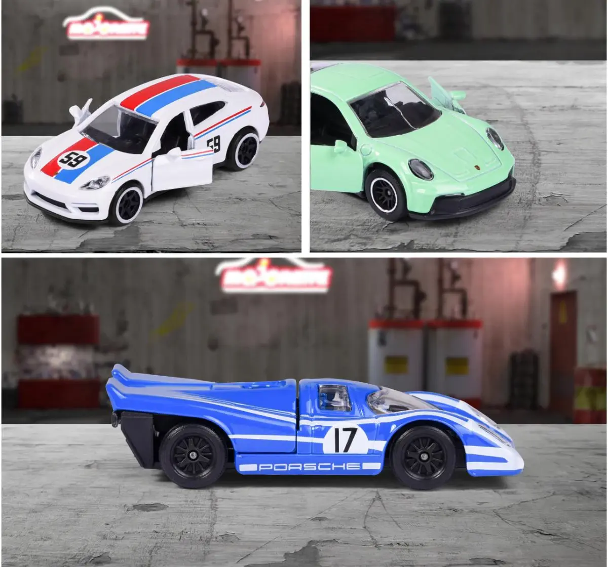 Majorette Porsche Premium Car High Detail Licensed Diecast, Assorted, 3 Years+