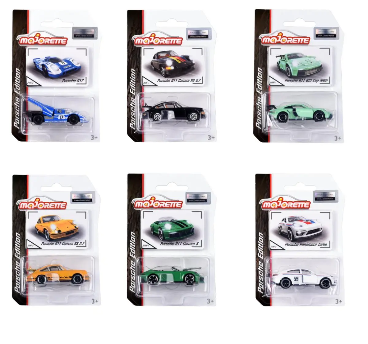 Majorette Porsche Premium Car High Detail Licensed Diecast, Assorted, 3 Years+