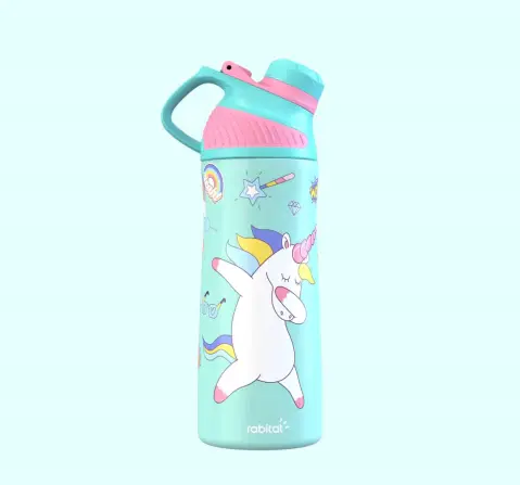 Rabitat Zylo Vacuum Insulated Stainless Steel Bottle 550 ml-Sizzle, 6Y+