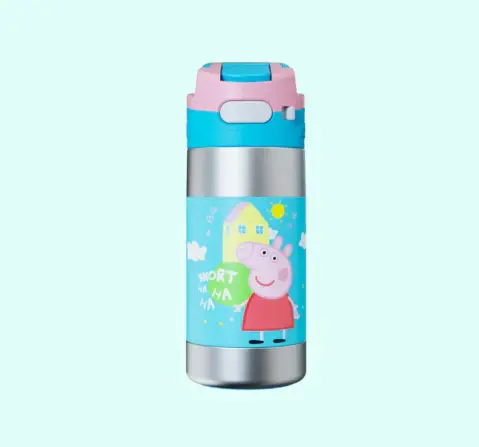 Rabitat Peppa Cleanlock Vacuum Insulated Bottle - Sweet Home, 3Y+