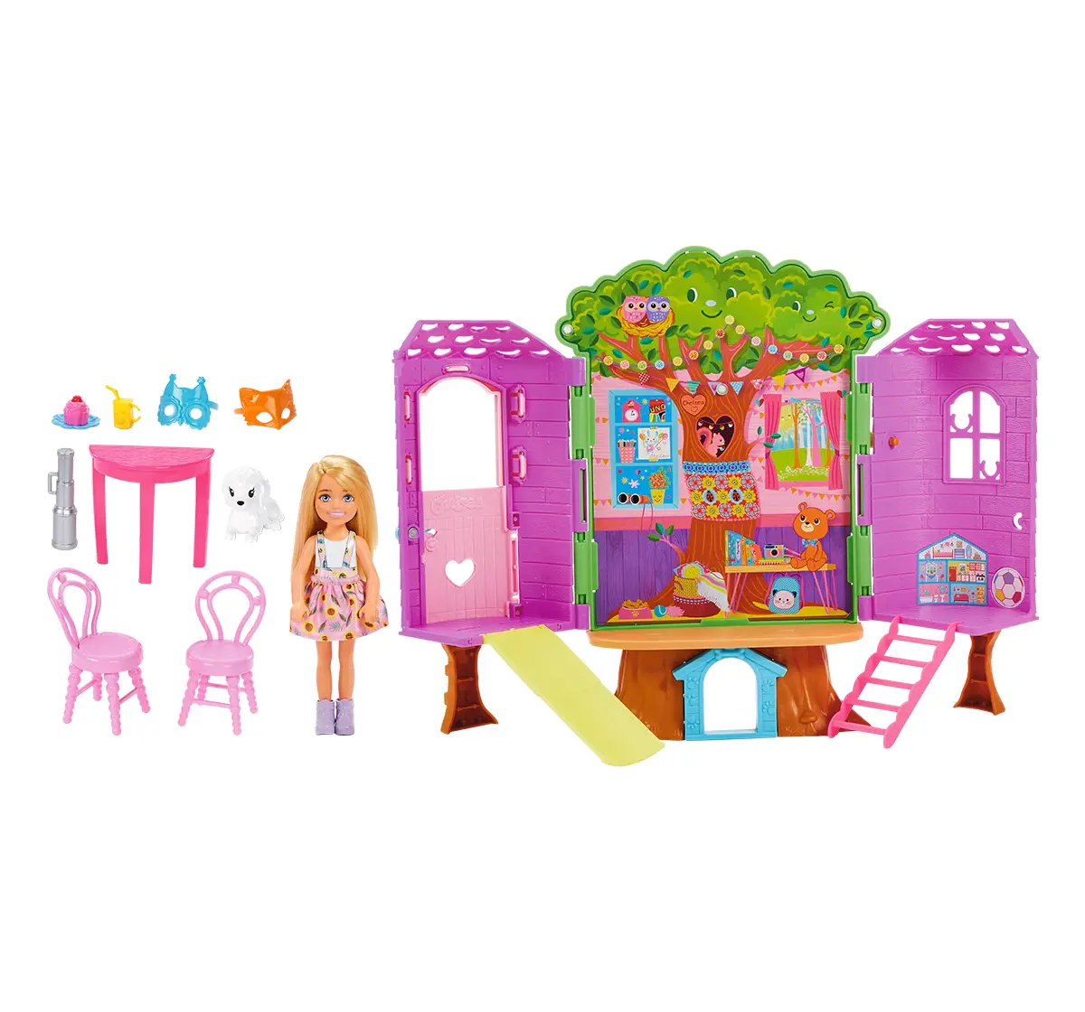Barbie Family Chelsea Treehouse, 3Y+, Multicolour