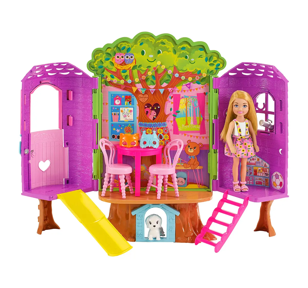 Barbie Family Chelsea Treehouse, 3Y+, Multicolour