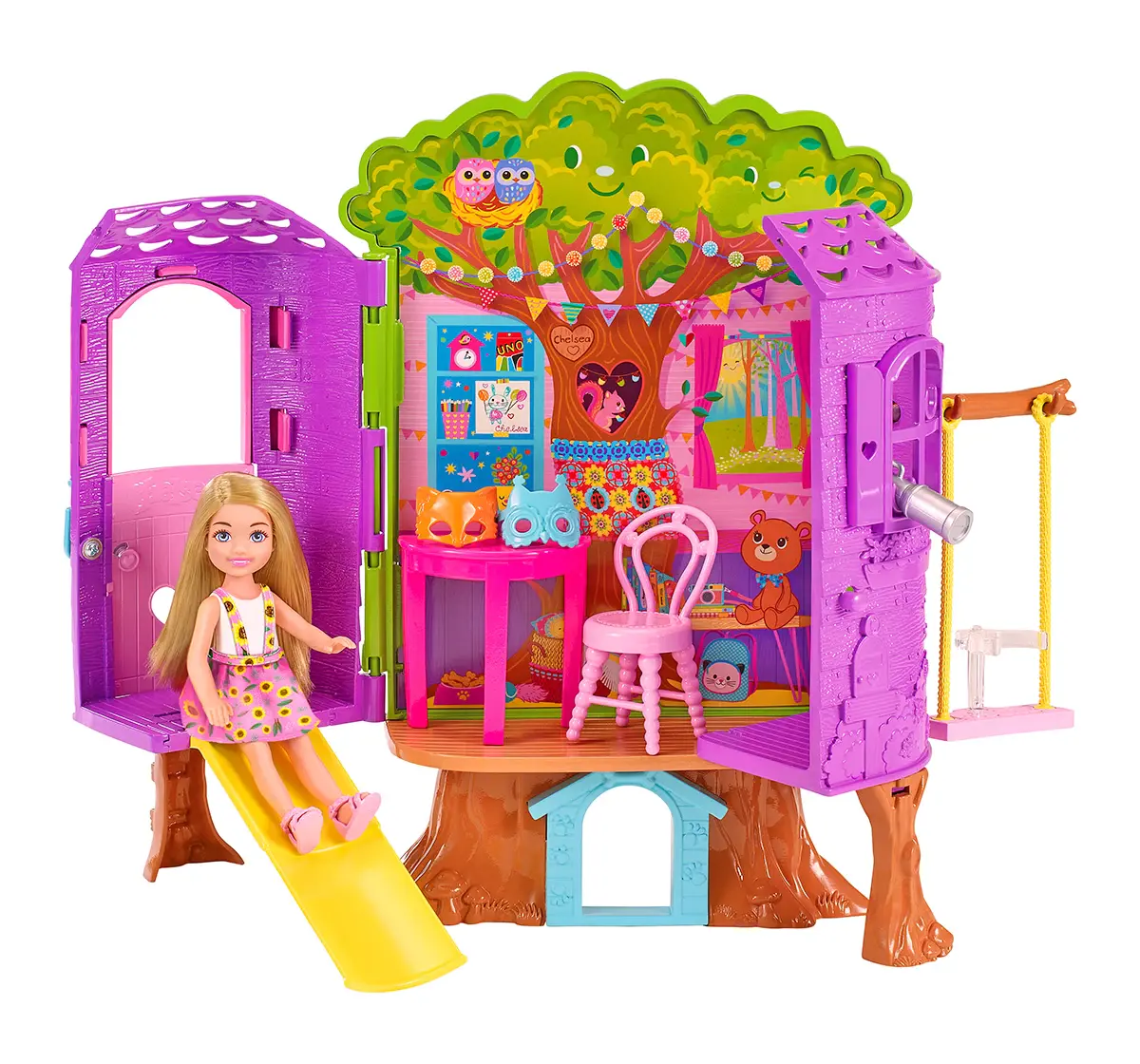 Barbie Family Chelsea Treehouse, 3Y+, Multicolour