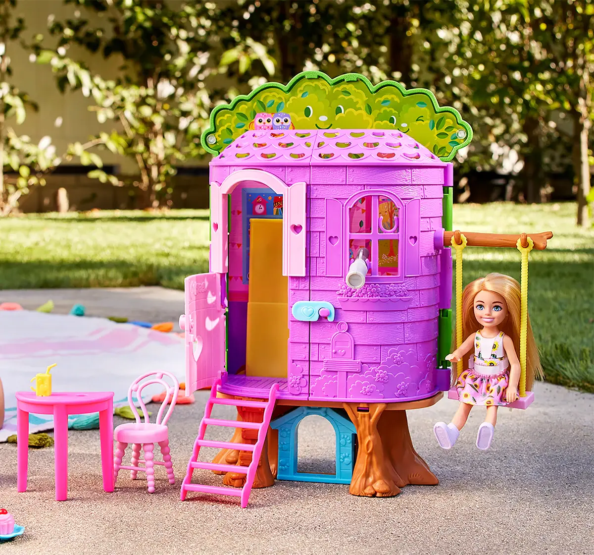 Barbie Family Chelsea Treehouse, 3Y+, Multicolour