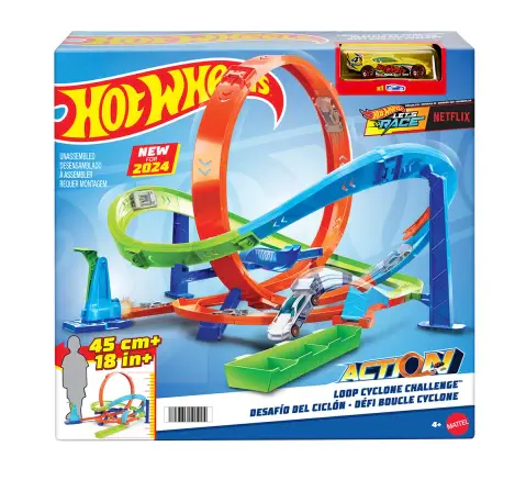 Hot Wheels Action Cyclone Challenge Stunt Track Set 4Y+, Multicolour