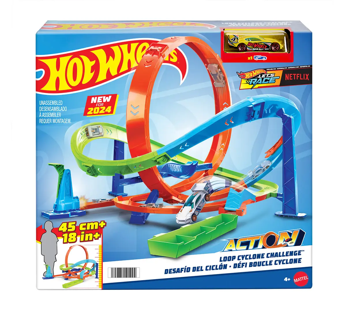 Hot Wheels Action Cyclone Challenge Stunt Track Set 4Y+, Multicolour