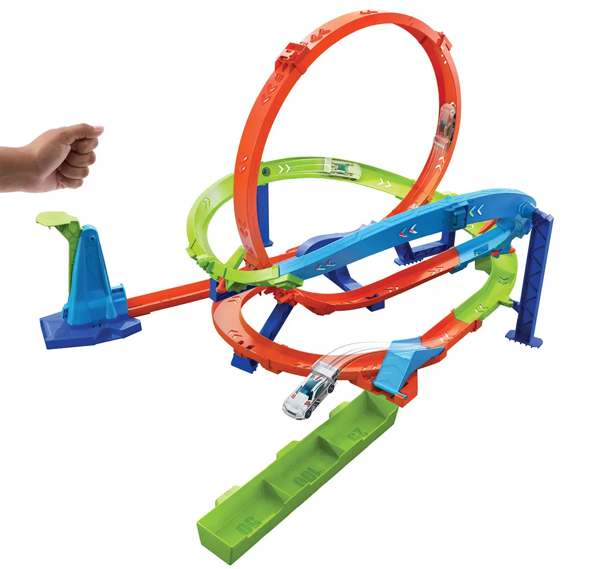Hot Wheels Action Cyclone Challenge Stunt Track Set 4Y+, Multicolour