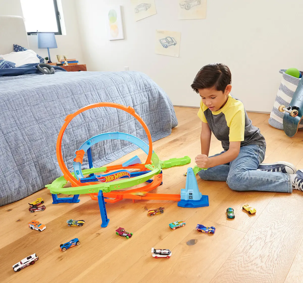 Hot Wheels Action Cyclone Challenge Stunt Track Set 4Y+, Multicolour