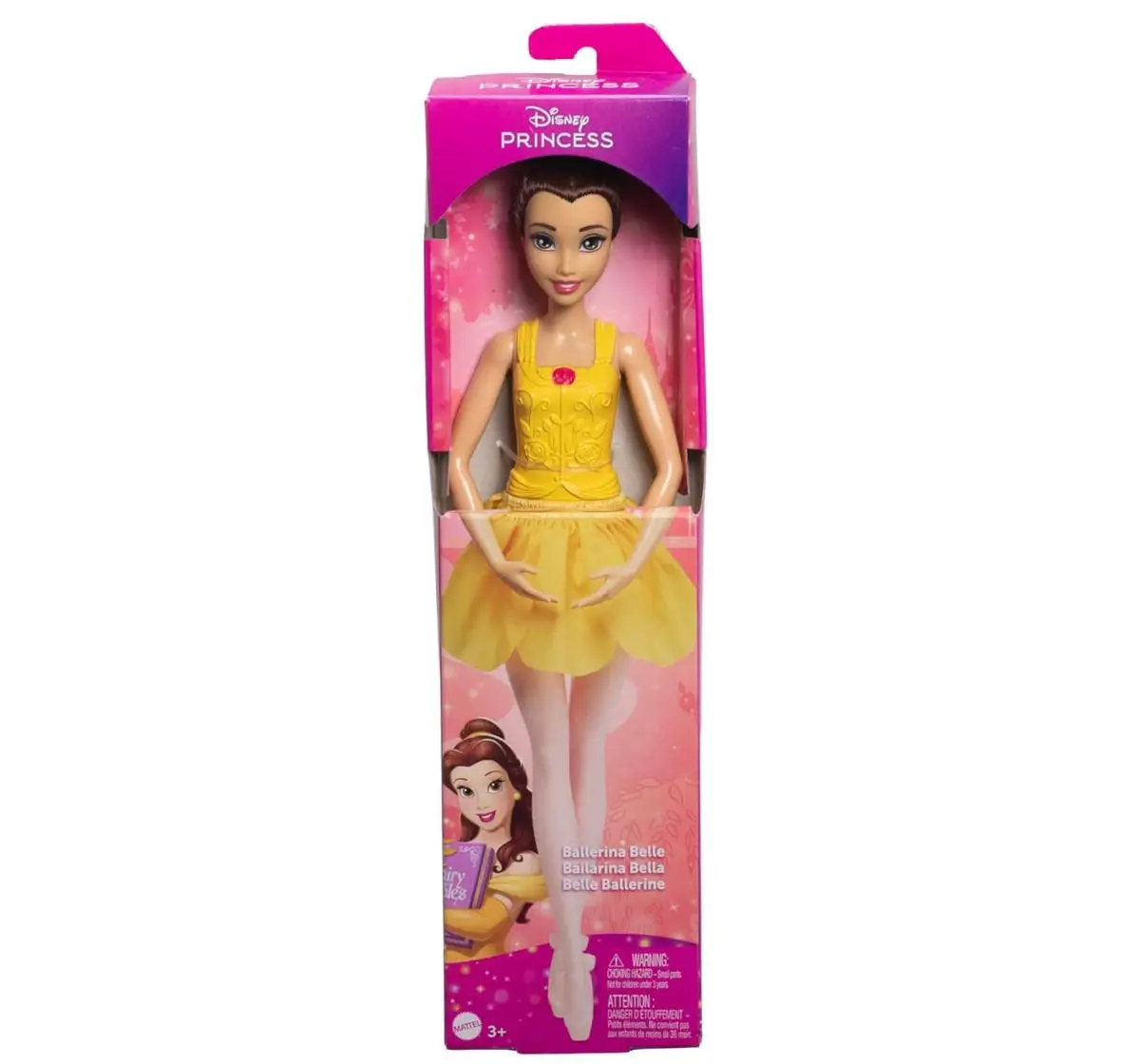 Disney Princess Ballerina Belle Doll, Multicolour, 3Y+