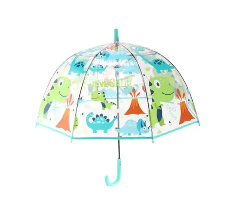 Abracadabra Transparent Umbrella For Kids - Dino
