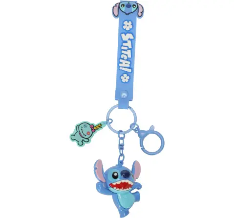 Disney Stitch Jumping PVC Keychain 5.5Cm, Blue, 3Y+