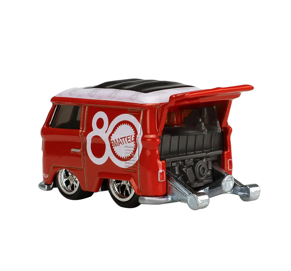 Hot Wheels 1:64 Scale Collectible Volkswagen Kool Kombi Van 3Y+, Premium Mattel 80th Collection, Multicolour