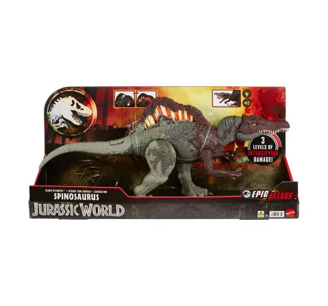 Jurassic World Slash Attacking Spinosaurus,4Y+,Multicolour