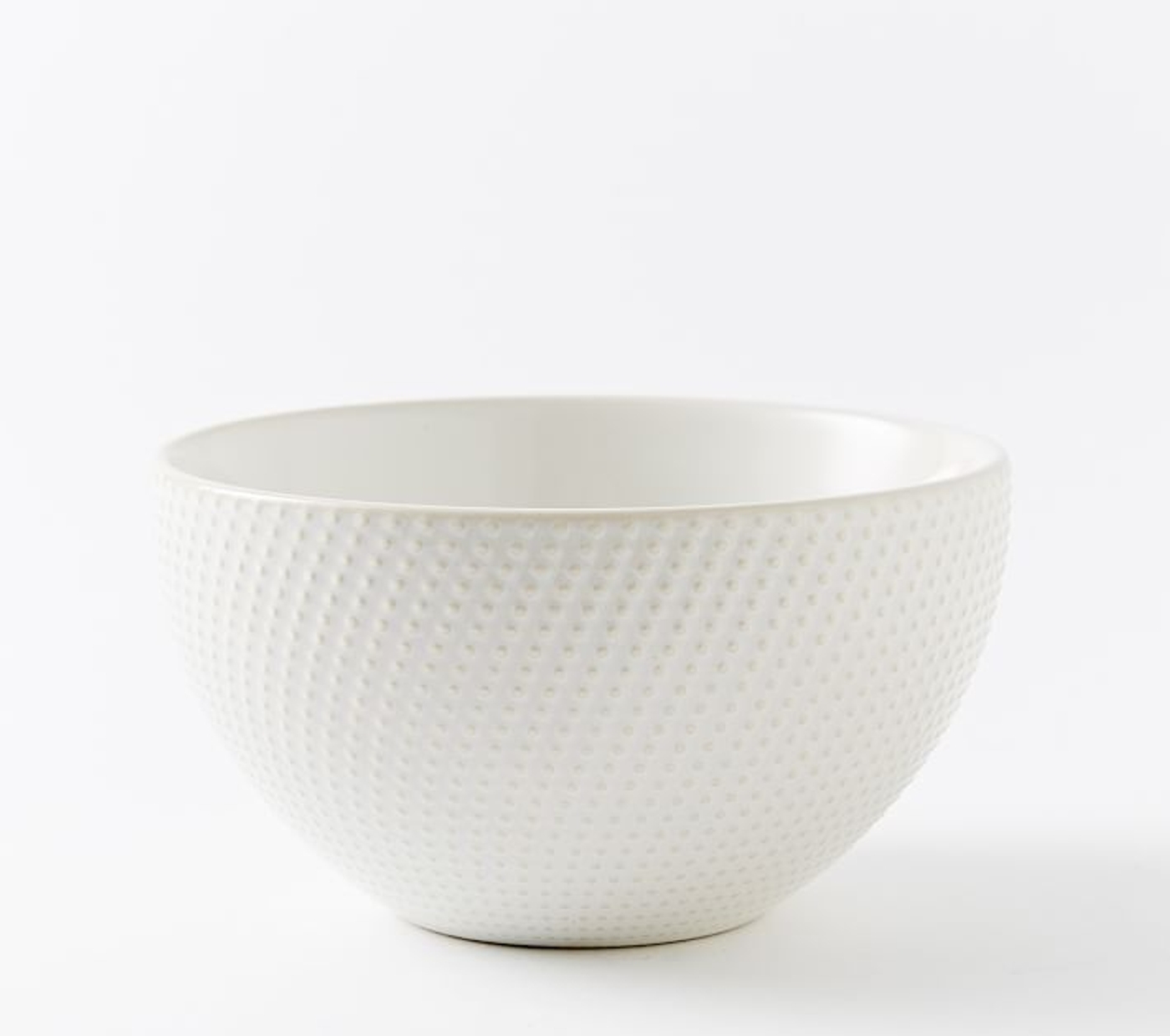 Textured White Dots Stoneware Dinnerware , Set of 4