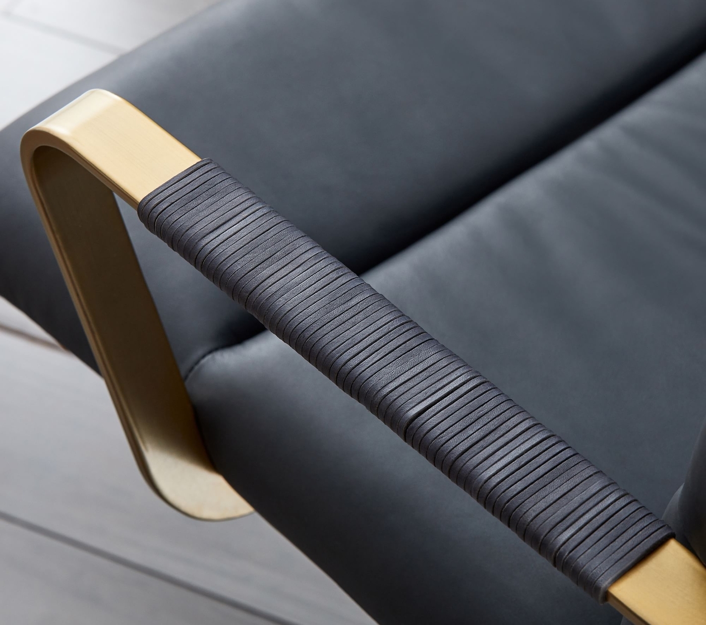 Cooper MidCentury Leather Swivel Office Chair