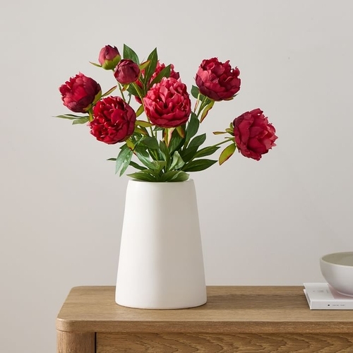Faux Red Grace Peony, 26''