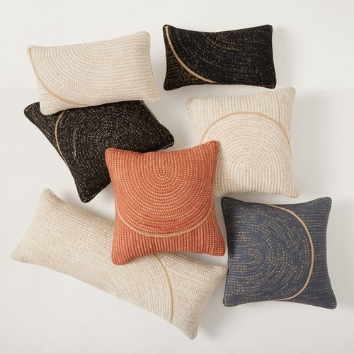 Outdoor Woven Arches Pillow Cover