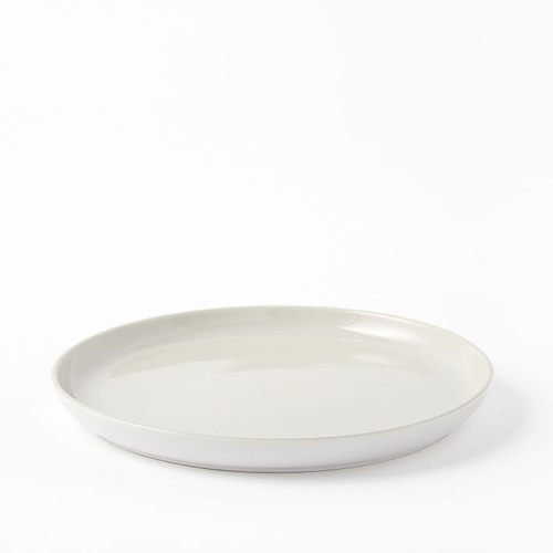 Kaloh Stoneware Dinner Plates, White, Set of 4