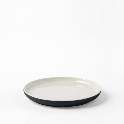 Kaloh Stoneware Salad Plates, Black, Set of 4