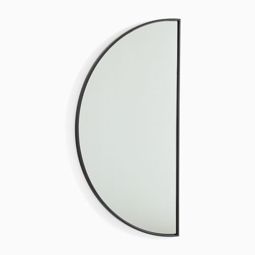 Half-Moon Metal Wall Mirror - Large