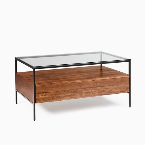Cooper 38" Solid Wood Storage Coffee Table